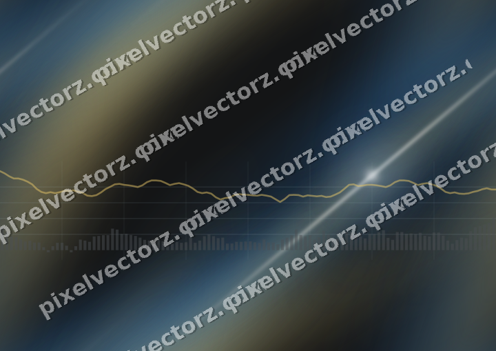 Nahtloser Neon Diagramm Hintergrund in Blau und Bernstein
