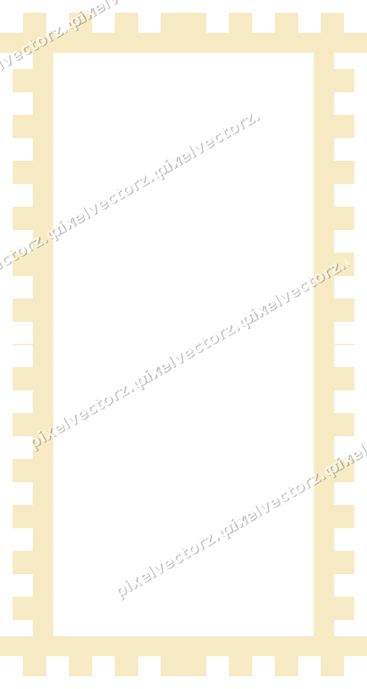 Decorative picture frame border in dark blue and amber with step band