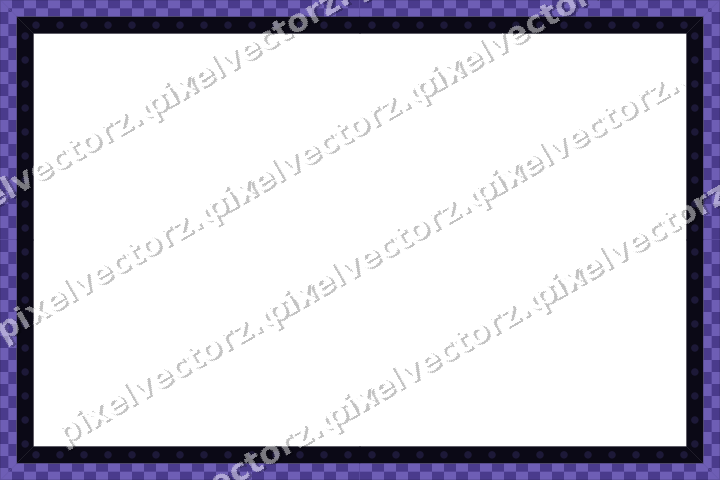 Decorative picture frame border in orange and blue with dot row