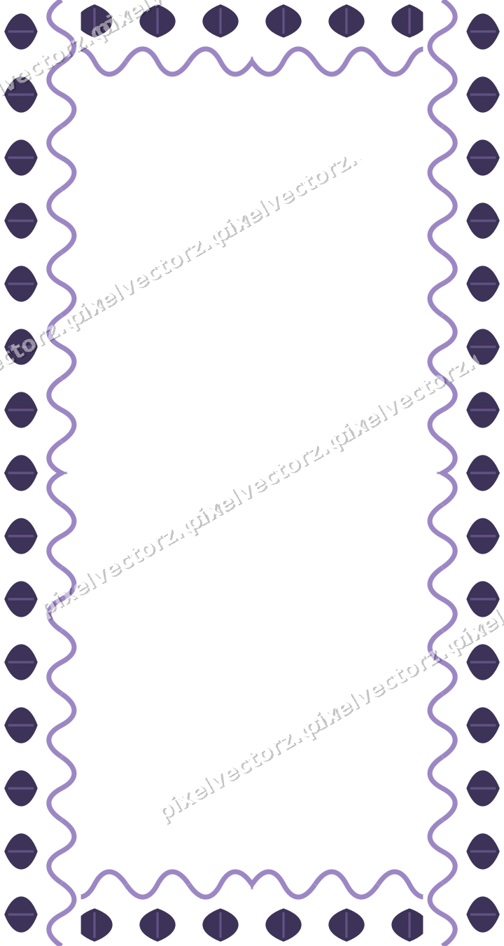 Decorative picture frame border in amber and purple with leaf moulding