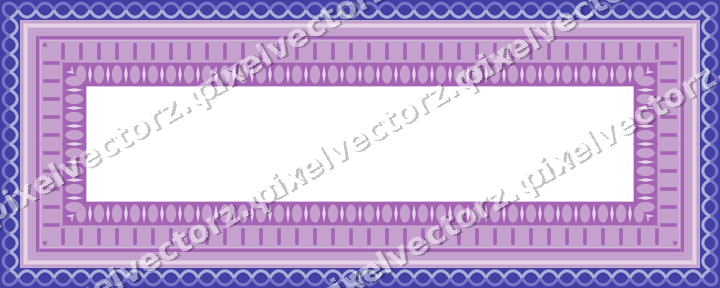 Decorative picture frame border in purple and blue with guilloche