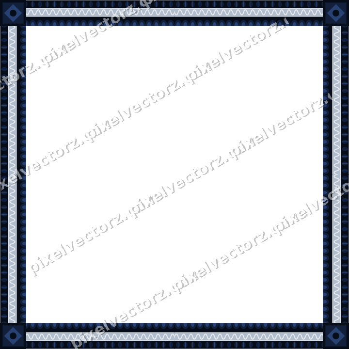 Decorative picture frame border in dark blue with leaf moulding