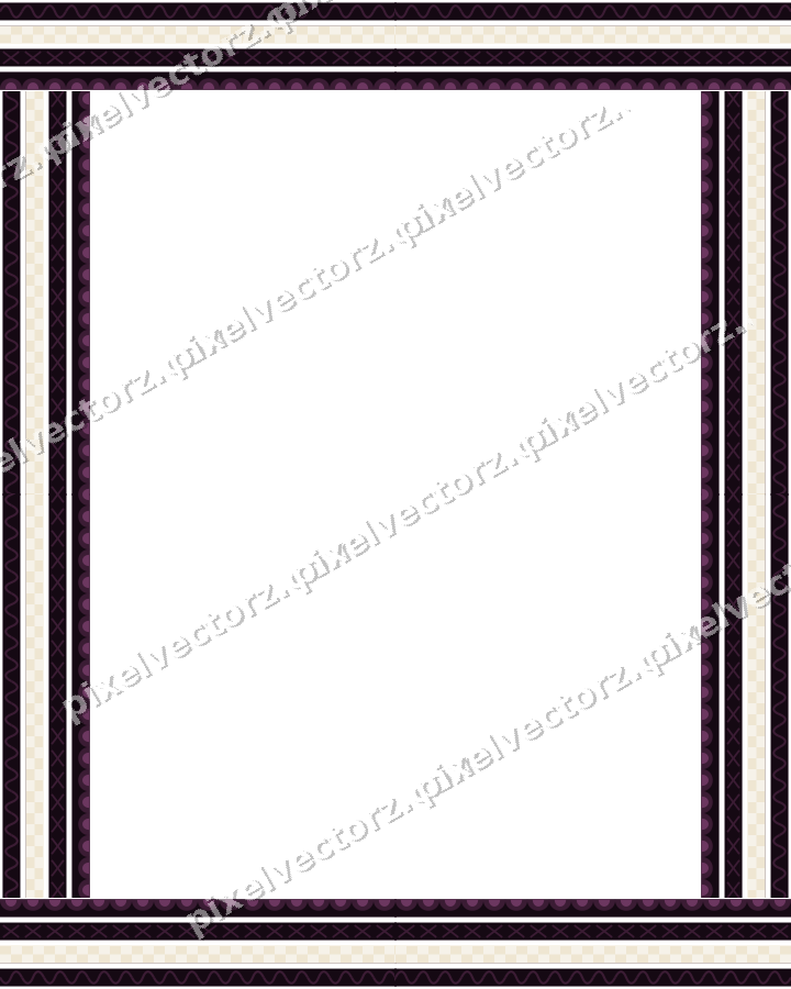 Decorative picture frame border in dark magenta with wave band