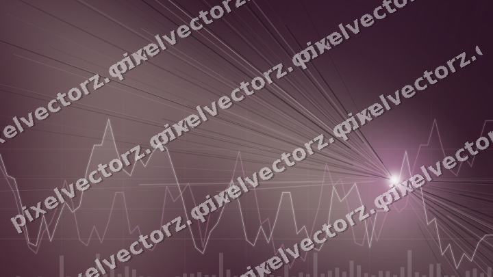 Leuchtender Neon Diagramm Hintergrund in Dunkelmagenta und Bernstein