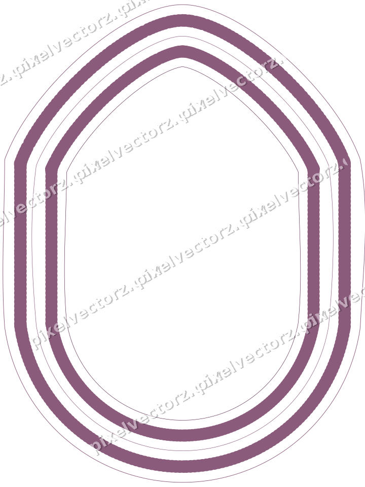 Decorative line art frame in dark magenta and lime with label plaque