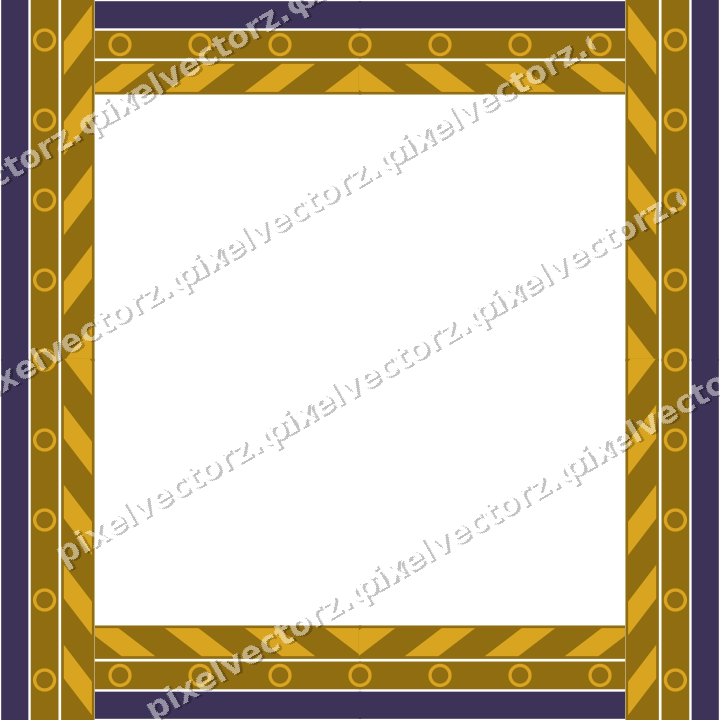 Decorative picture frame border in amber and purple with ring chain