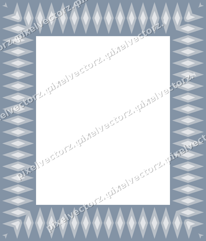 Decorative picture frame border in dark blue with diamond band