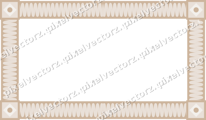 Decorative picture frame border in amber with wave band