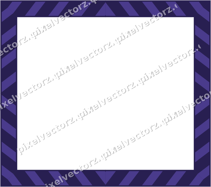 Decorative picture frame border in orange and blue with diagonal band