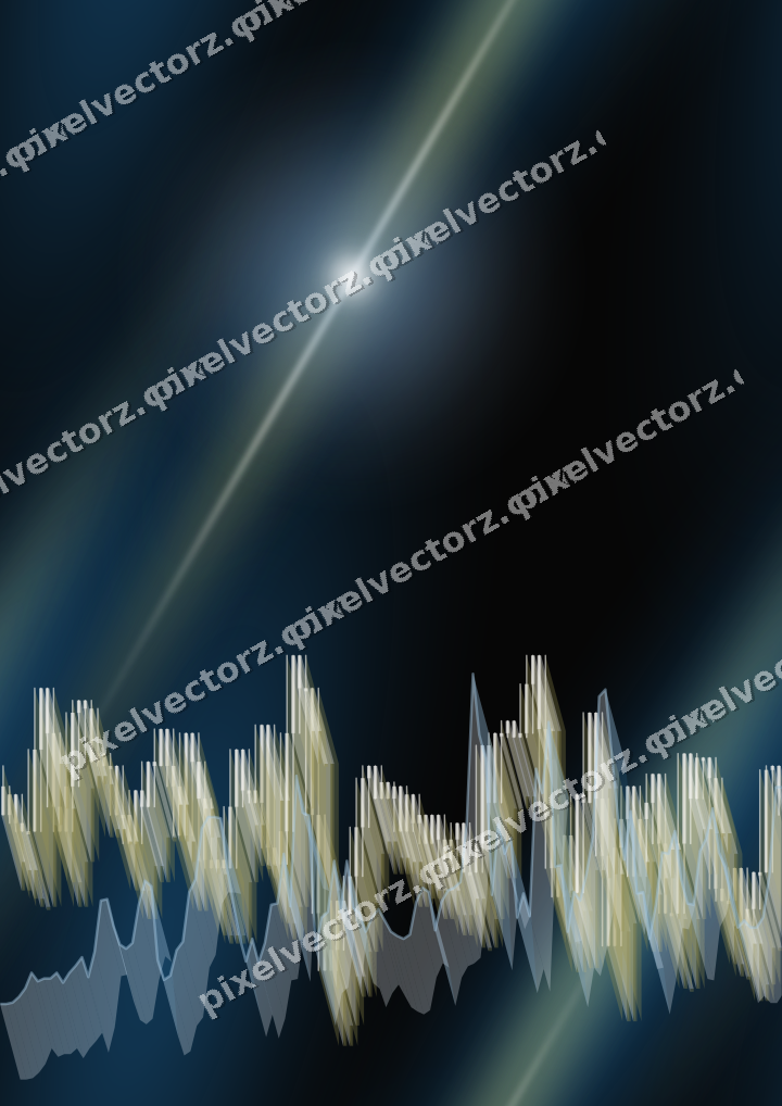 Nahtloser Neon Diagramm Hintergrund in Blau und Gelb
