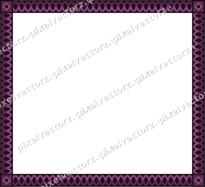 Decorative picture frame border in dark magenta with guilloche