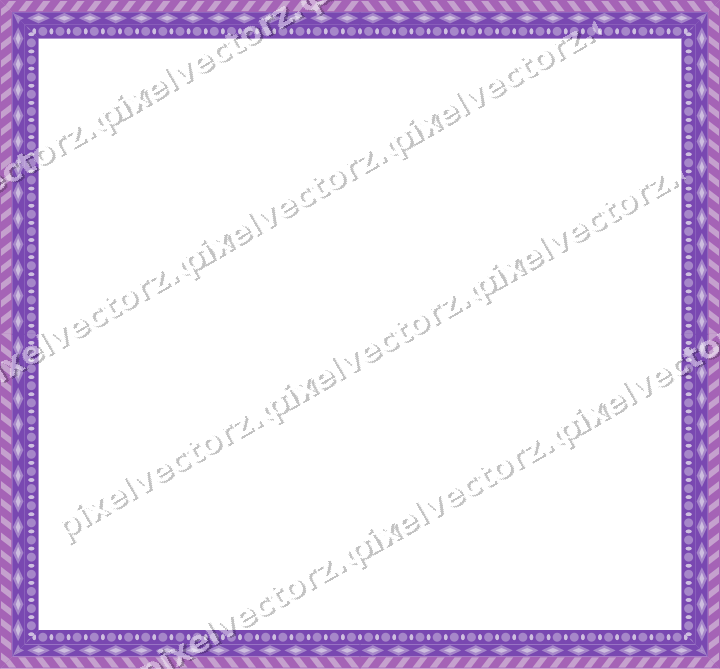 Decorative picture frame border in purple and blue with diagonal band