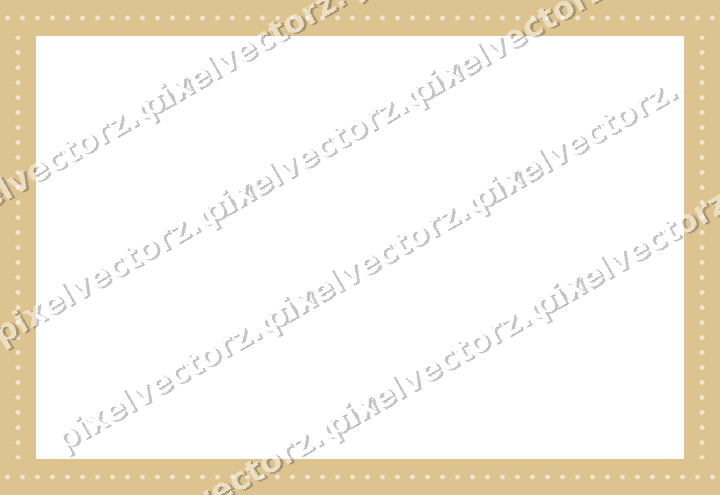 Decorative picture frame border in dark magenta and amber with dot row
