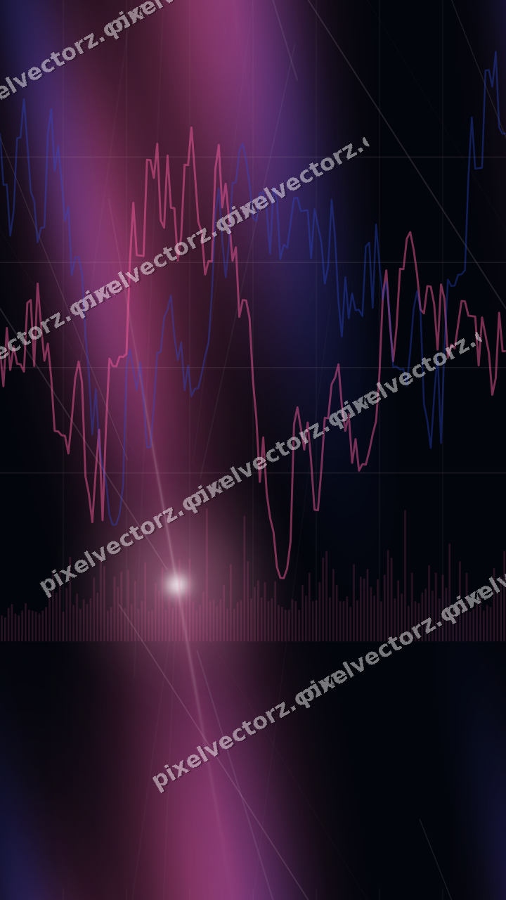 Nahtloser Neon Diagramm Hintergrund in Rosa und Blau