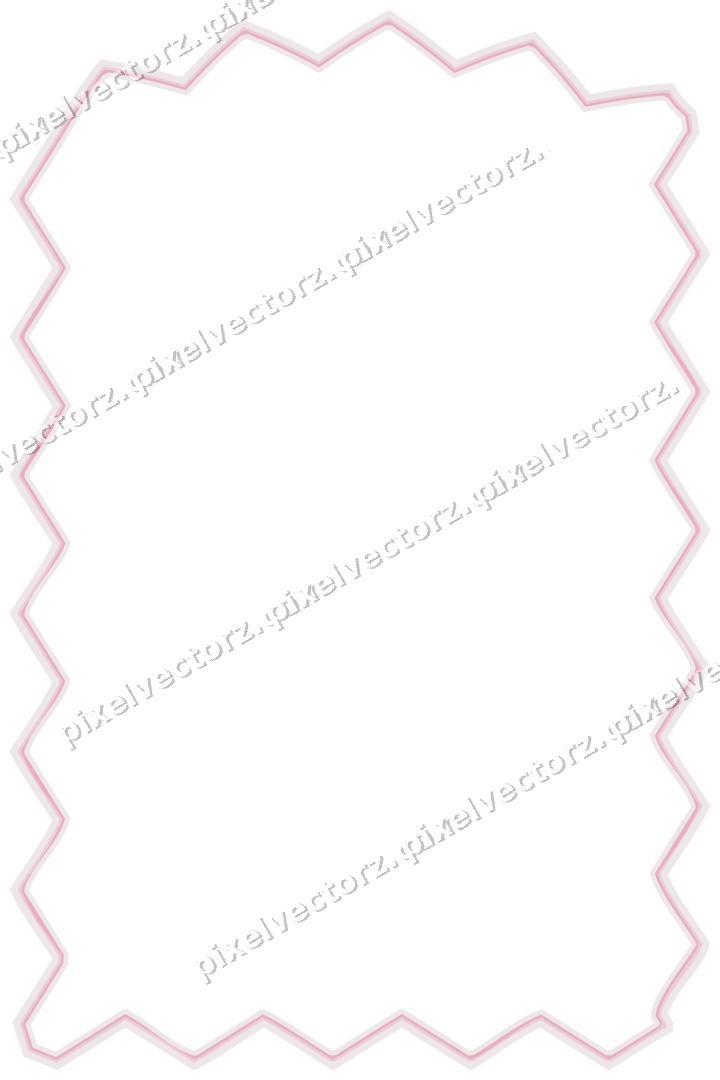 Decorative line art frame in pale pink and pale red with label plaque