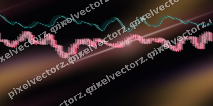 Nahtloser Neon Diagramm Hintergrund in Rosa und Bernstein