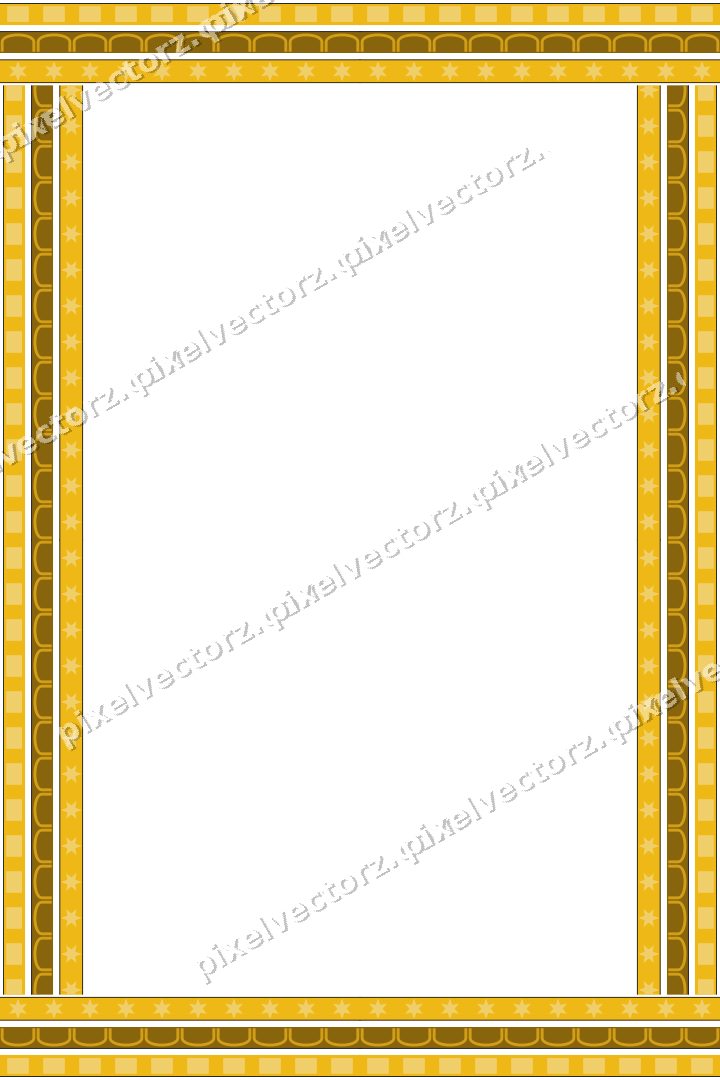 Decorative picture frame border in amber and blue with dentil