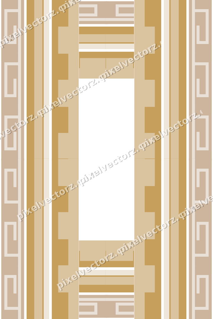 Decorative picture frame border in amber with greek key