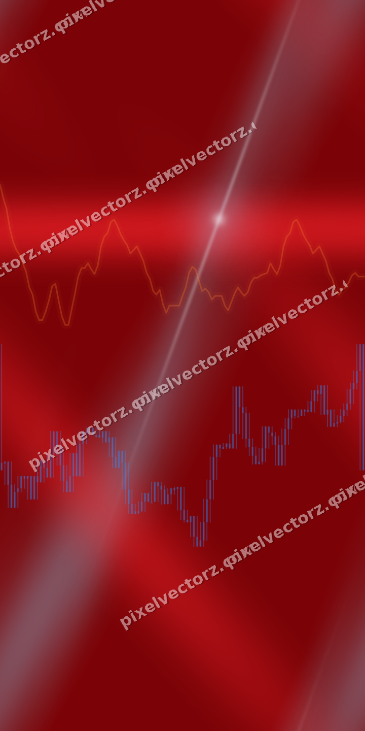 Nahtloser Neon Diagramm Hintergrund in Blau und Rot