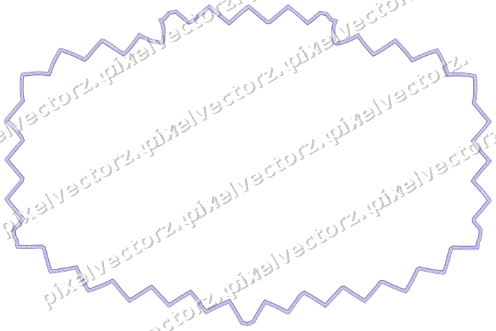Decorative line art frame in purple and blue with label plaque