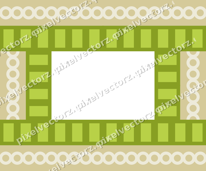 Decorative picture frame border in dark magenta with ring chain