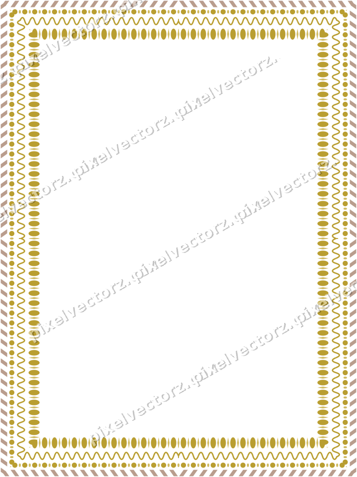 Decorative picture frame border in amber with diagonal band