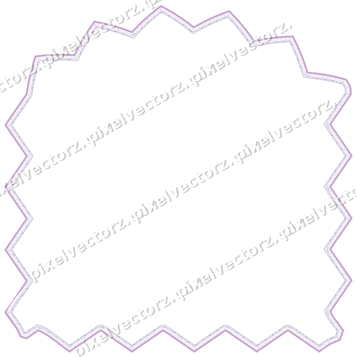 Decorative line art frame in purple and blue with label plaque