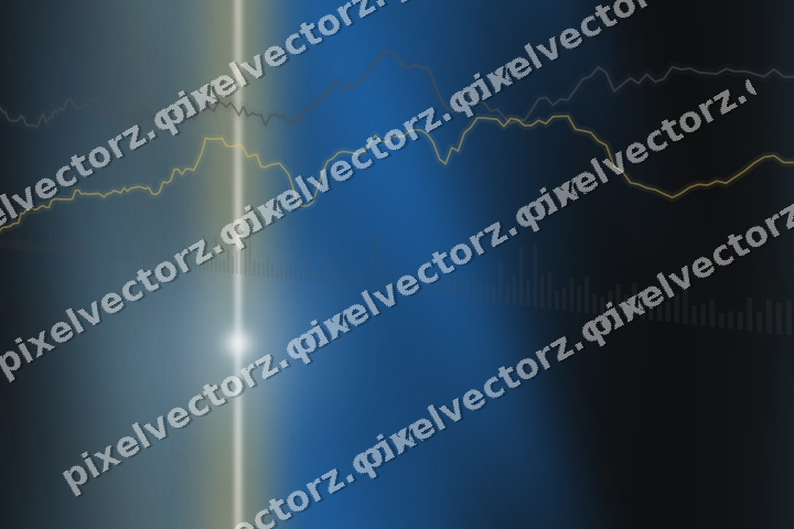 Nahtloser Neon Diagramm Hintergrund in Blau und Bernstein