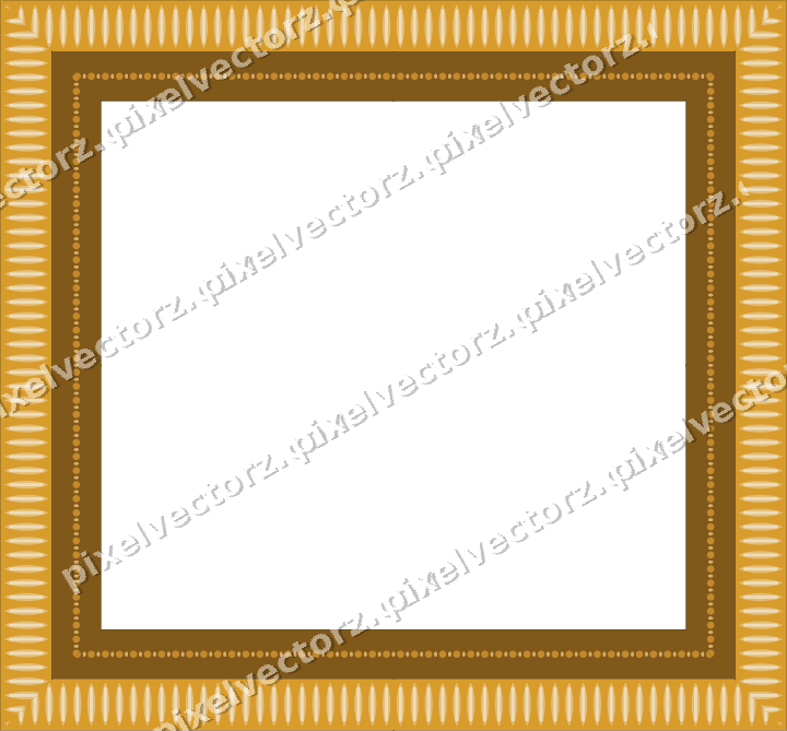 Decorative picture frame border in amber with leaf moulding