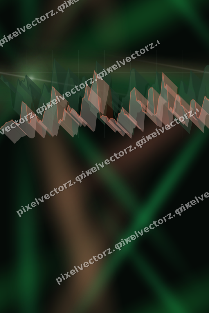 Nahtloser Neon Diagramm Hintergrund in Grün und Rot