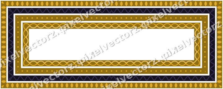 Decorative picture frame border in amber and purple with leaf moulding