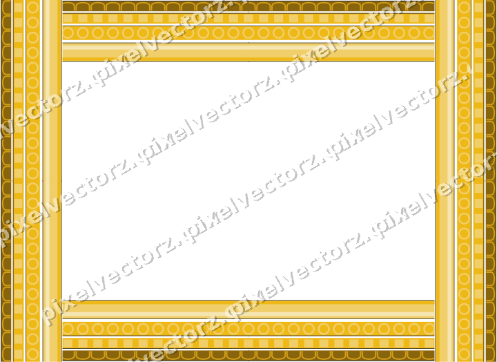 Decorative picture frame border in amber and blue with dentil