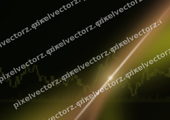 Leuchtender Neon Diagramm Hintergrund in Gelb und Rot