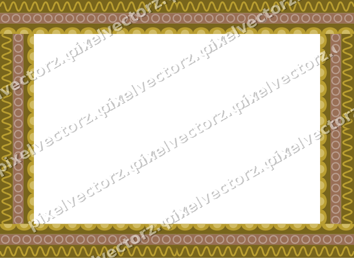 Decorative picture frame border in amber with ring chain