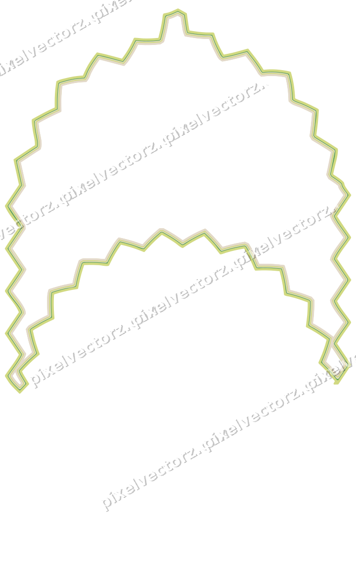 Decorative line art frame in lime and yellow with label plaque