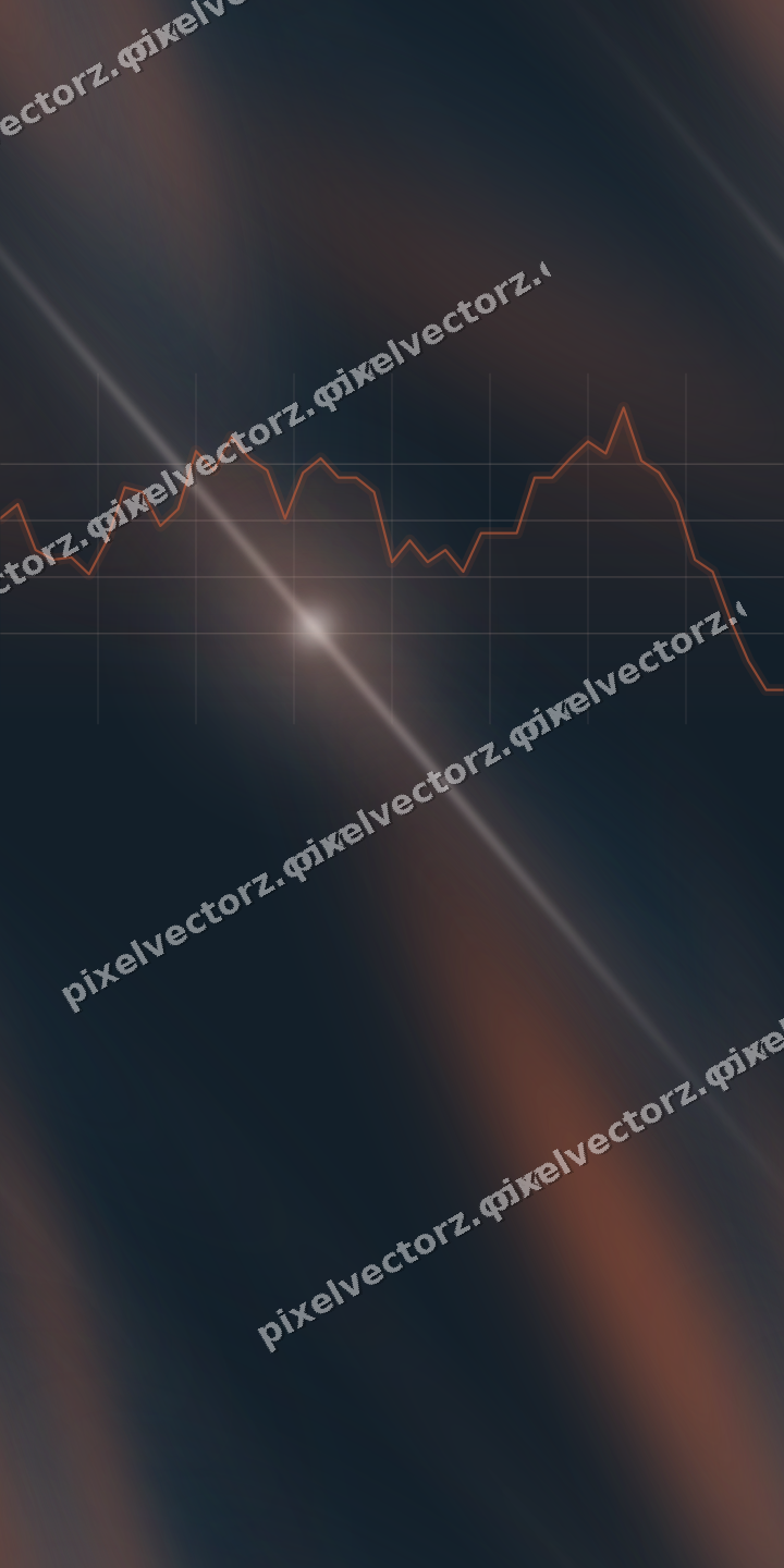 Nahtloser Neon Diagramm Hintergrund in Orange und Türkis