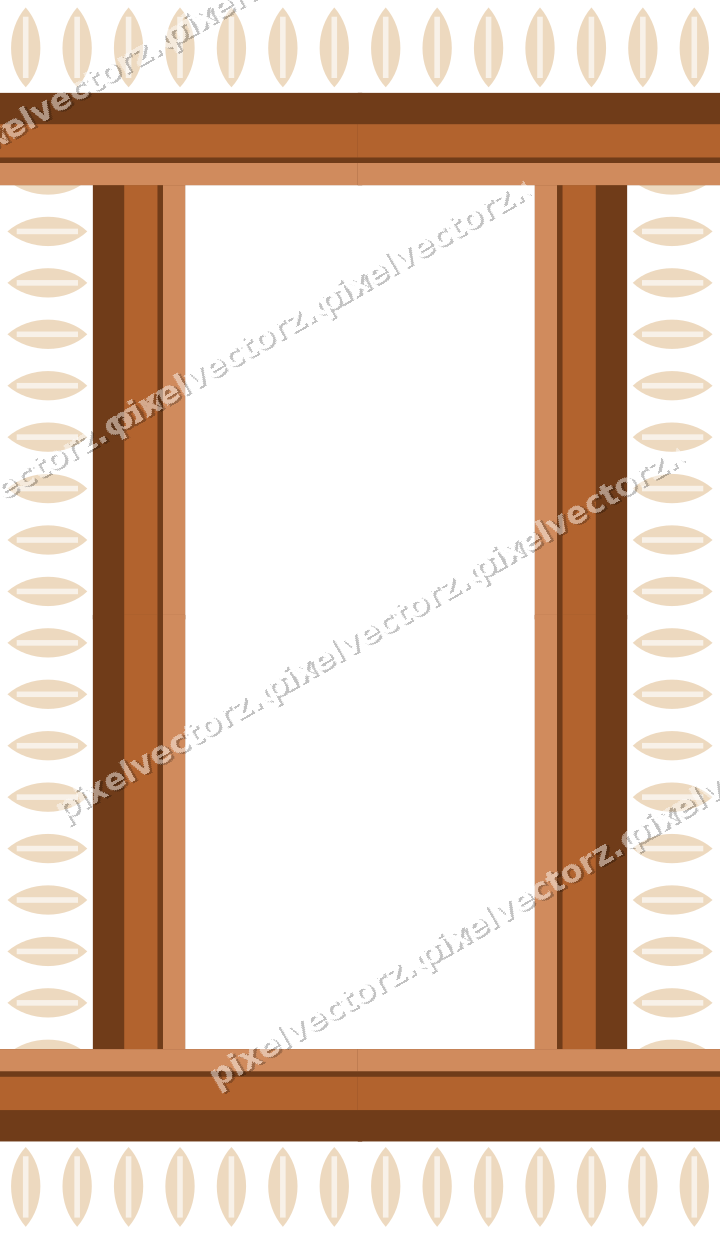 Decorative picture frame border in dark green with leaf moulding