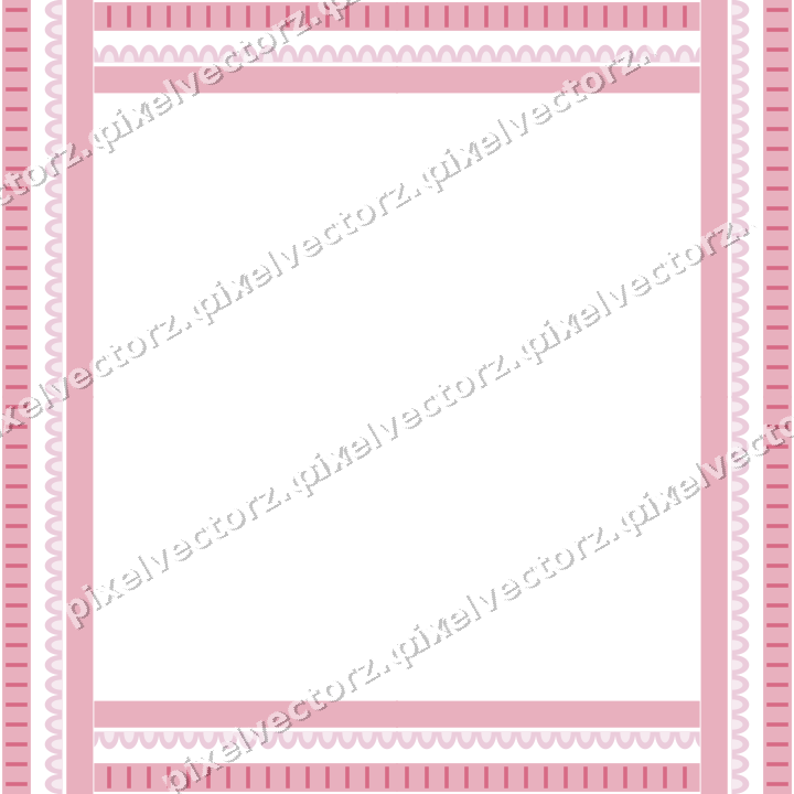 Decorative picture frame border in pale pink with scale band