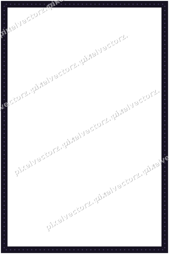 Decorative picture frame border in amber and purple with dot row
