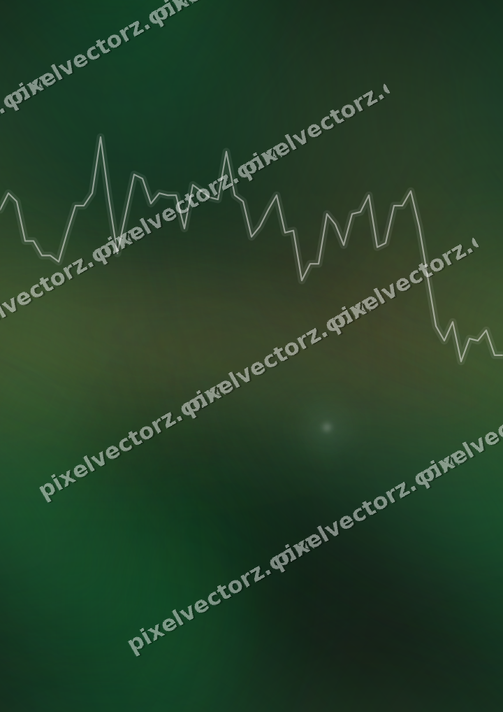 Nahtloser Neon Diagramm Hintergrund in Grün und Bernstein