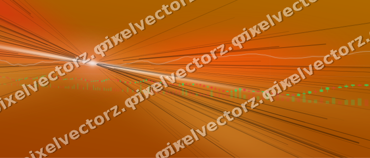 Leuchtender Neon Diagramm Hintergrund in Rot und Orange