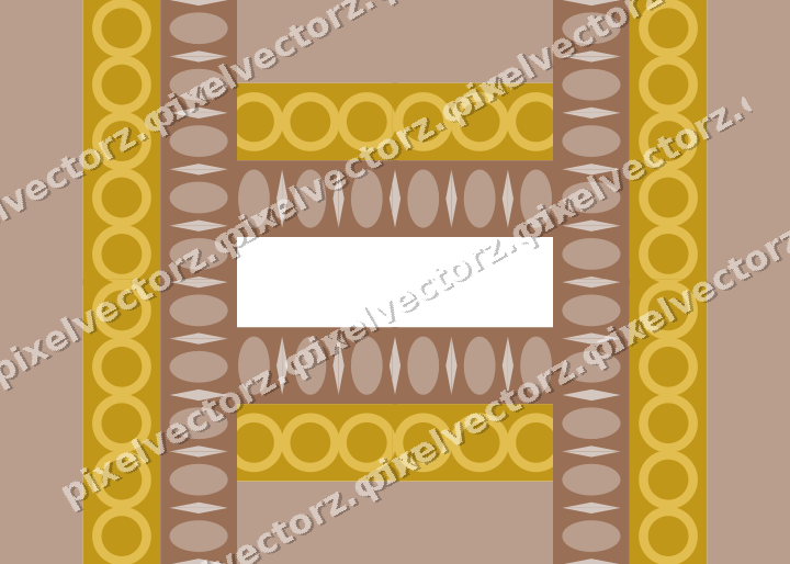 Decorative picture frame border in amber with ring chain