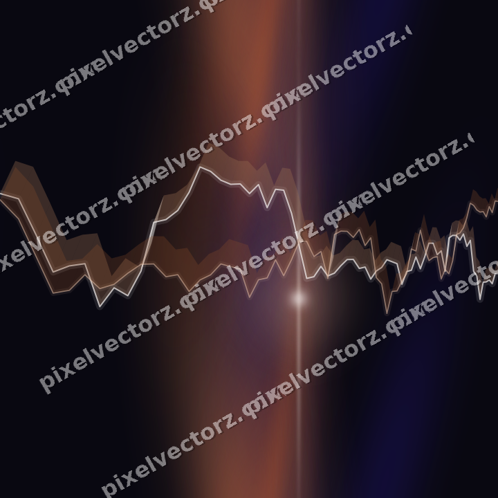 Nahtloser Neon Diagramm Hintergrund in Orange und Blau