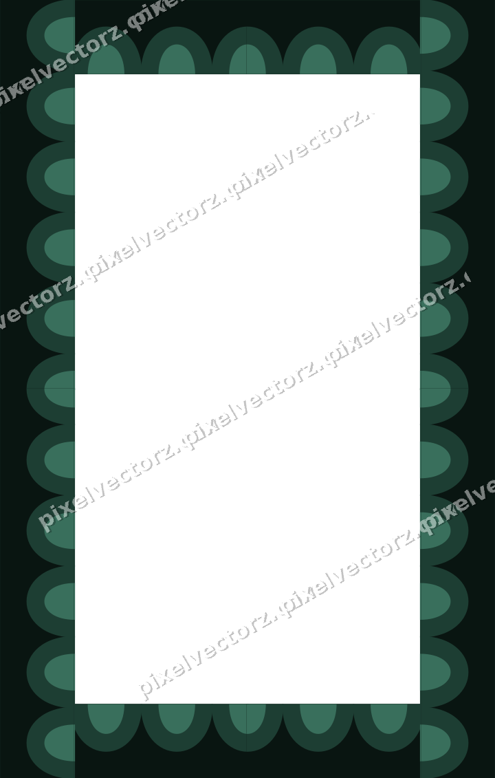 Decorative picture frame border in dark red with scale band