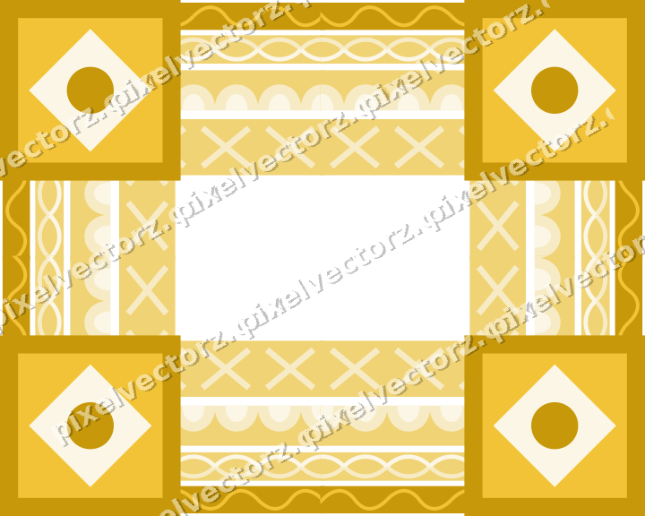 Decorative picture frame border in dark blue and amber with guilloche