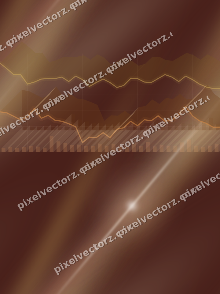 Nahtloser Neon Diagramm Hintergrund in Orange und Bernstein