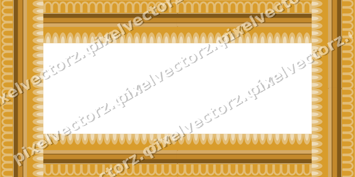Decorative picture frame border in amber with arcade frieze