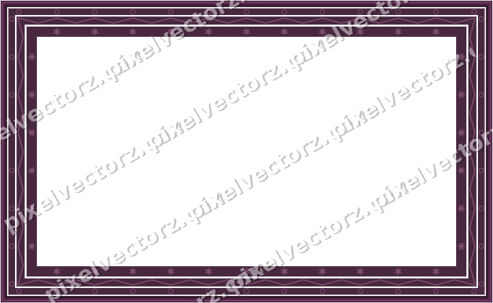 Decorative picture frame border in dark magenta with ring chain