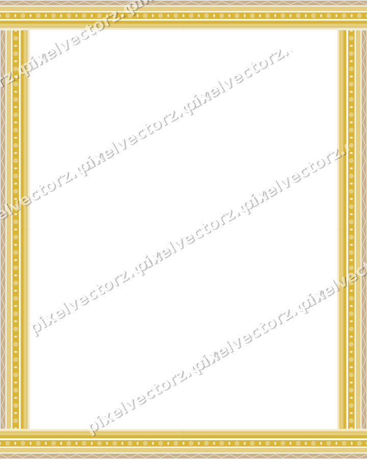 Decorative picture frame border in lime and yellow with zigzag