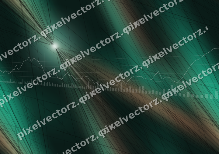 Nahtloser Neon Diagramm Hintergrund in Grün und Orange